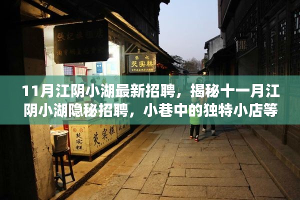 揭秘江阴小湖11月隐秘招聘，小巷独特小店招聘大揭秘