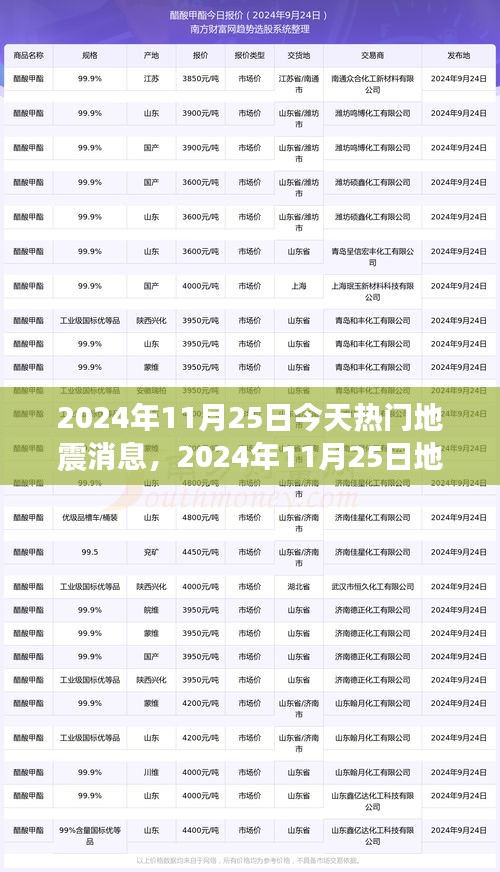 2024年11月25日地震消息解读与应对指南，今日热门地震新闻分析