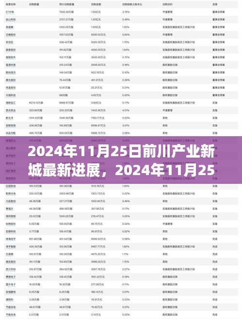 2024年11月25日前川产业新城最新进展，蓬勃发展中的产业蓝图
