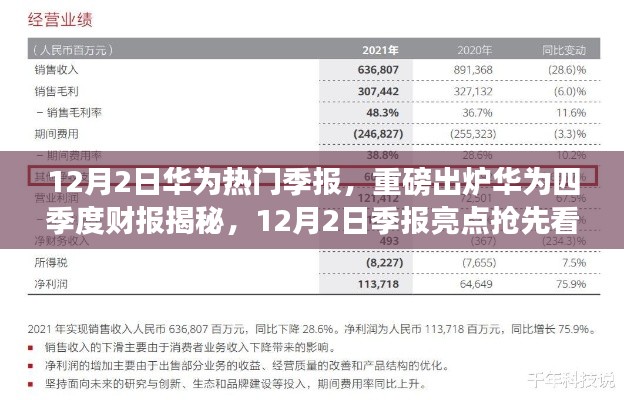华为四季度财报重磅出炉，揭秘亮点抢先看！