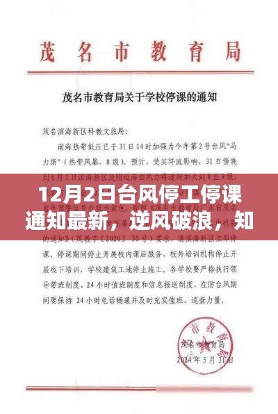 台风停工停课期间的励志启示，知识之舟逆风破浪，扬帆前行