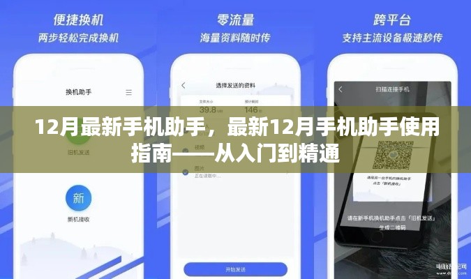 从入门到精通，最新12月手机助手使用指南