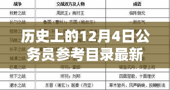 12月4日公务员参考目录更新，温暖日常的探寻