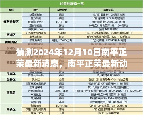 揭秘南平正荣最新动态，温馨日常故事展望于2024年12月10日