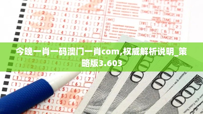 今晚一肖一码澳门一肖com,权威解析说明_策略版3.603