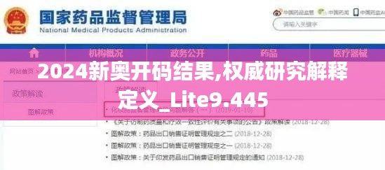 2024新奥开码结果,权威研究解释定义_Lite9.445