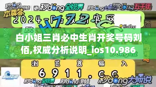 白小姐三肖必中生肖开奖号码刘佰,权威分析说明_ios10.986