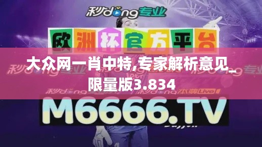 大众网一肖中特,专家解析意见_限量版3.834