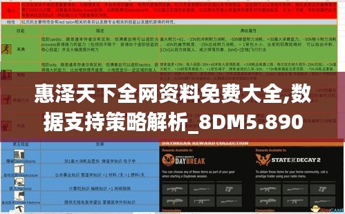 惠泽天下全网资料免费大全,数据支持策略解析_8DM5.890