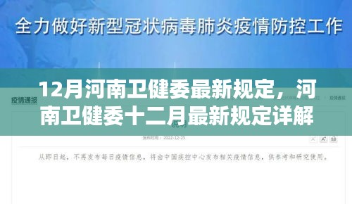 河南卫健委十二月新规详解，特性、体验、竞品对比及用户群体分析