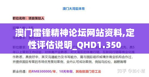 澳门雷锋精神论坛网站资料,定性评估说明_QHD1.350