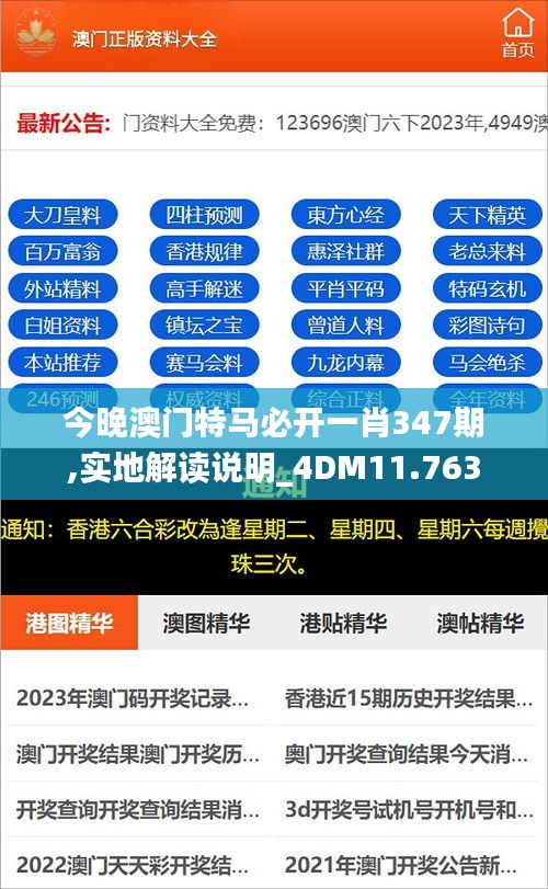 今晚澳门特马必开一肖347期,实地解读说明_4DM11.763