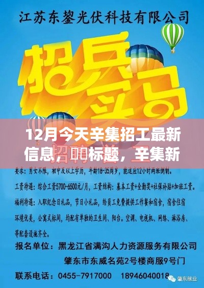 辛集最新招工信息，职场新篇章，踏雪寻梦，双重盛宴开启！