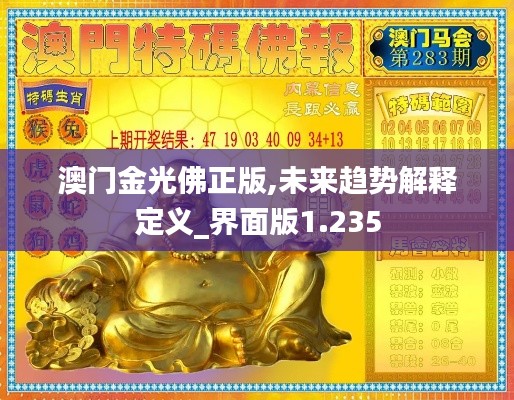 澳门金光佛正版,未来趋势解释定义_界面版1.235