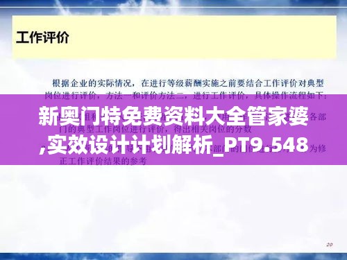 新奥门特免费资料大全管家婆,实效设计计划解析_PT9.548