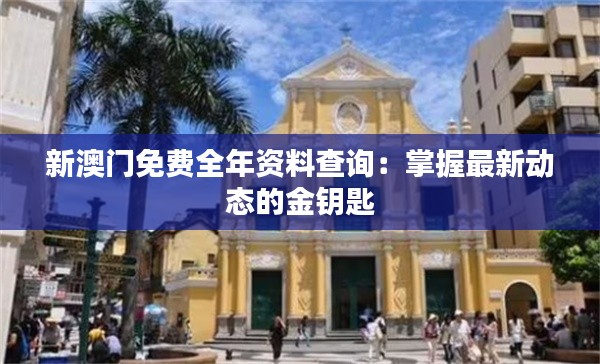 新澳门免费全年资料查询：掌握最新动态的金钥匙