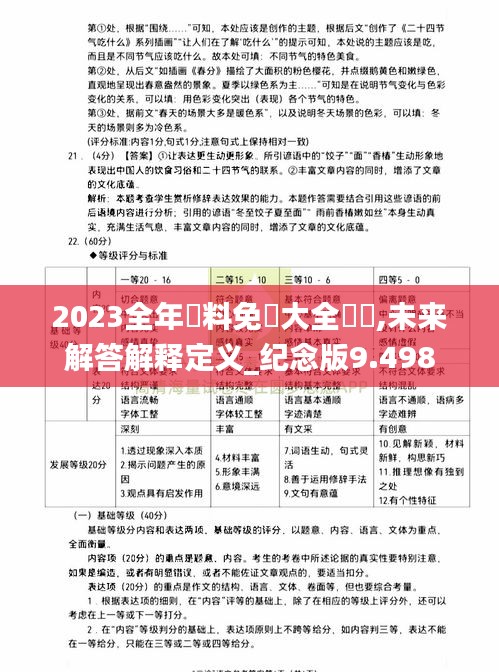 2023全年資料免費大全優勢,未来解答解释定义_纪念版9.498