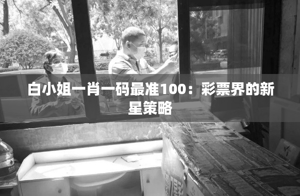 白小姐一肖一码最准100：彩票界的新星策略
