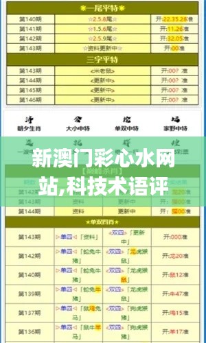 新澳门彩心水网站,科技术语评估说明_扩展版6.408
