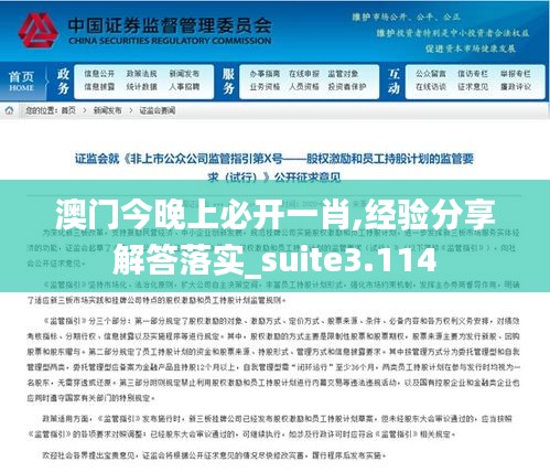 澳门今晚上必开一肖,经验分享解答落实_suite3.114