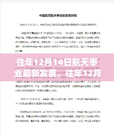 中国航天事业在历年十二月十四日的最新发展概览
