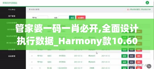 管家婆一码一肖必开,全面设计执行数据_Harmony款10.603