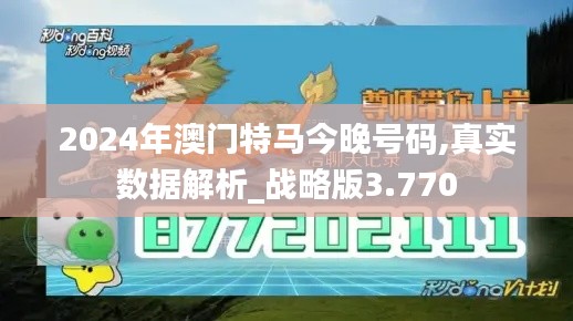 2024年澳门特马今晚号码,真实数据解析_战略版3.770