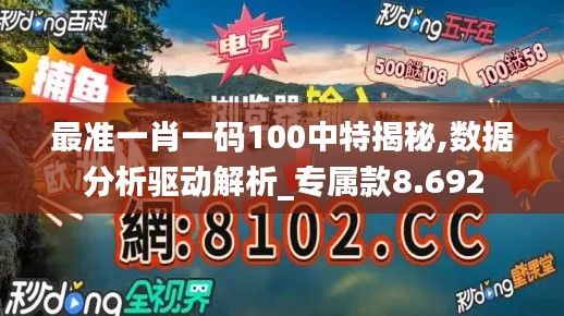 最准一肖一码100中特揭秘,数据分析驱动解析_专属款8.692