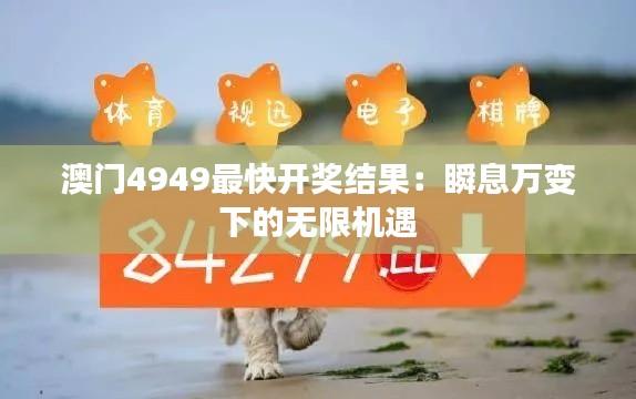 澳门4949最快开奖结果：瞬息万变下的无限机遇