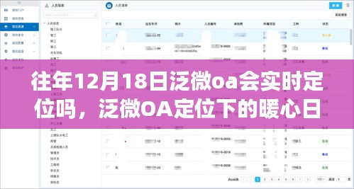 泛微OA定位下的暖心日常，十二月十八日的实时奇遇与特殊定位体验