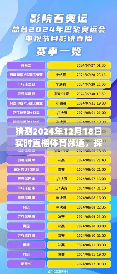 探寻自然秘境，心灵之旅与体育直播的奇妙邂逅——2024年体育直播盛事预告