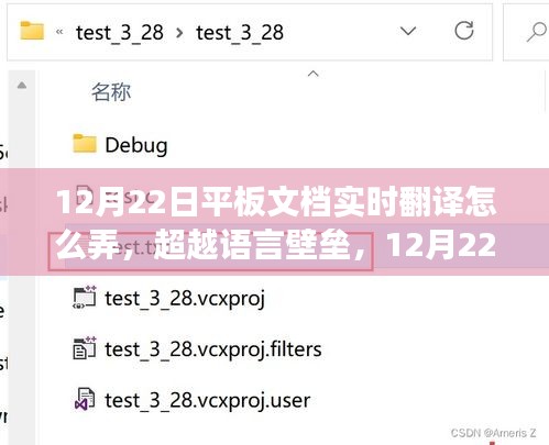 12月22日平板文档实时翻译指南，打破语言壁垒，开启自信学习新境界