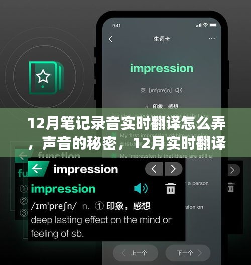 揭秘实时翻译录音笔，揭秘声音的秘密与奇妙旅程在十二月开启
