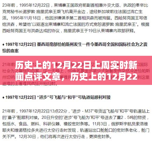 历史上的12月22日新闻回顾与实时点评文章