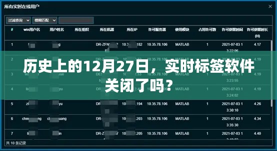 历史上的实时标签软件关闭日期，揭秘十二月二十七日的变迁