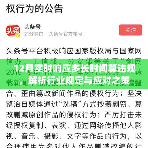 行业规定解析，12月实时响应超时违规与应对策略