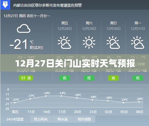 关门山实时天气预报（12月27日）