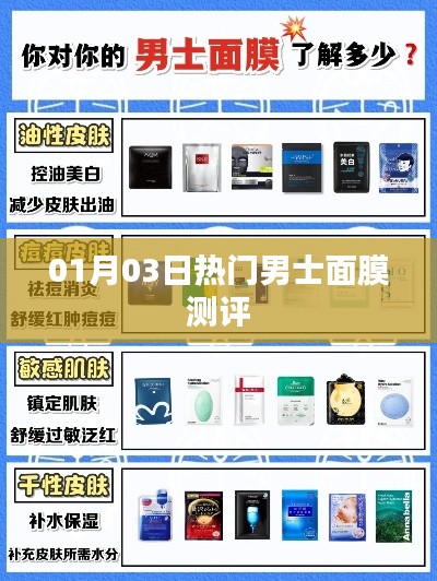 男士面膜测评报告，最新热门推荐 01月03日解析