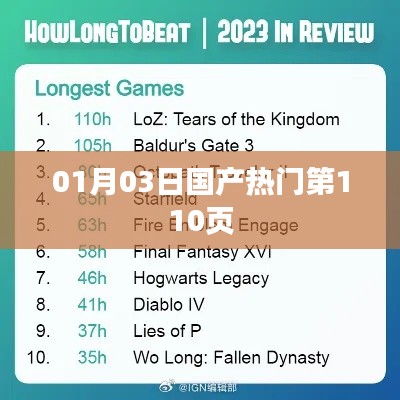 国产热门资讯集结第110页 01月03日更新