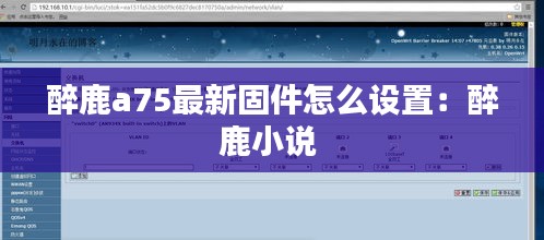 醉鹿a75最新固件怎么设置：醉鹿小说 