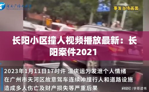 长阳小区撞人视频播放最新：长阳案件2021 