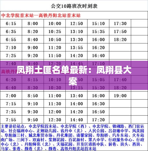 凤翔土匪名单最新：凤翔县大案 
