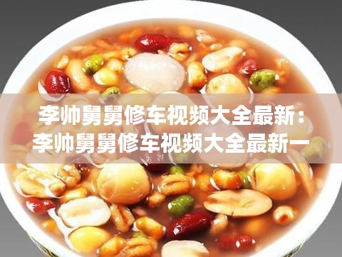 李帅舅舅修车视频大全最新：李帅舅舅修车视频大全最新一期 