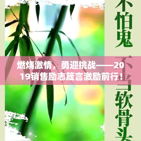 燃烧激情，勇迎挑战——2019销售励志箴言激励前行！