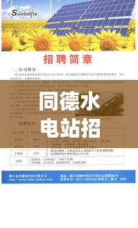 同德水电站招聘启事，最新职位空缺与待遇揭秘