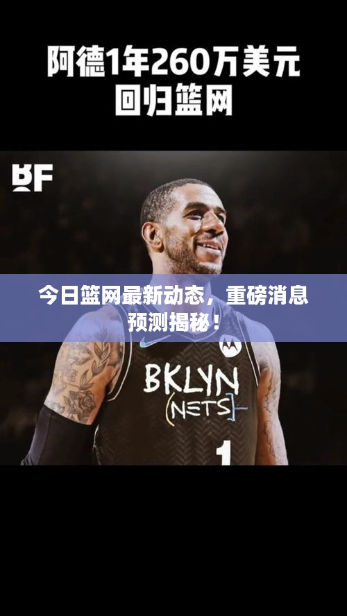 今日篮网最新动态，重磅消息预测揭秘！