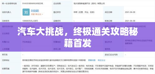 汽车大挑战，终极通关攻略秘籍首发