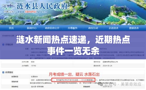 涟水新闻热点速递，近期热点事件一览无余