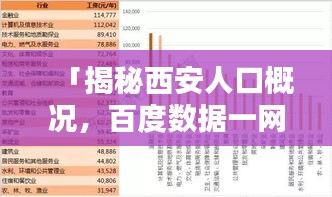 「揭秘西安人口概况，百度数据一网打尽」