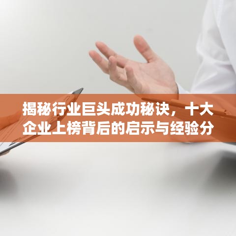 揭秘行业巨头成功秘诀，十大企业上榜背后的启示与经验分享